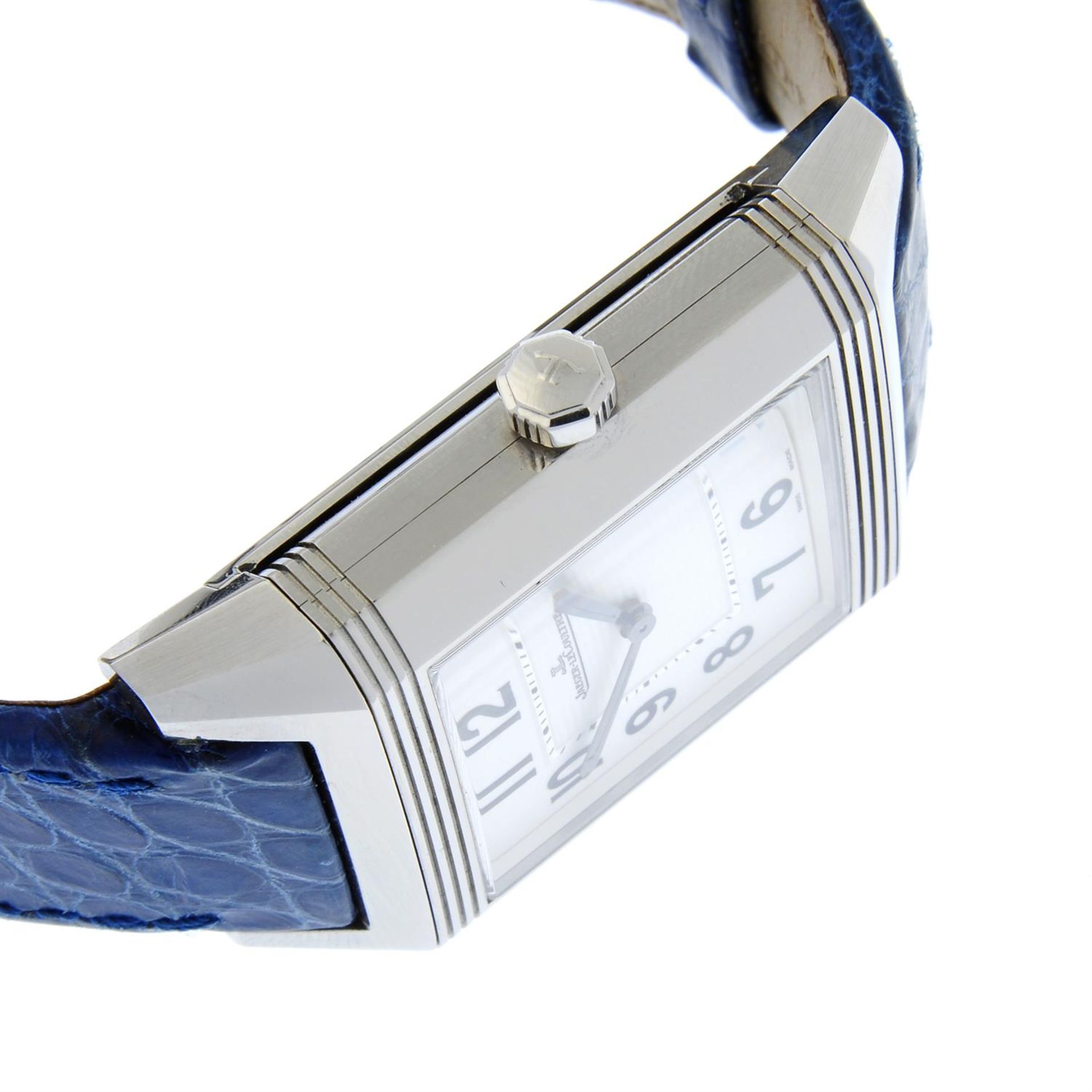 JAEGER-LECOULTRE - a stainless steel Reverso Squadra wrist watch, 31x35mm. - Image 3 of 6