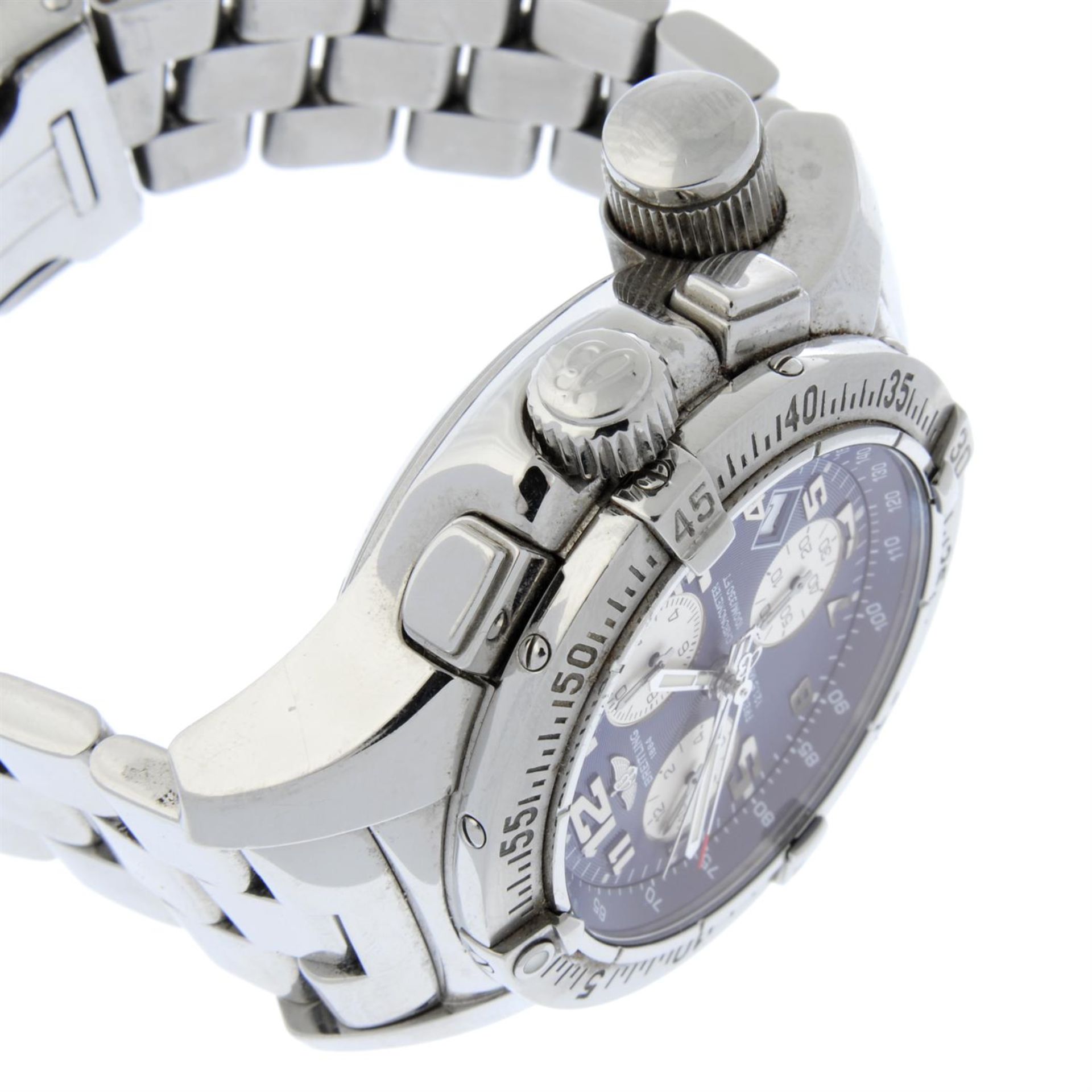 BREITLING - a stainless steel Emergency Mission chronograph bracelet watch, 44mm. - Bild 3 aus 7