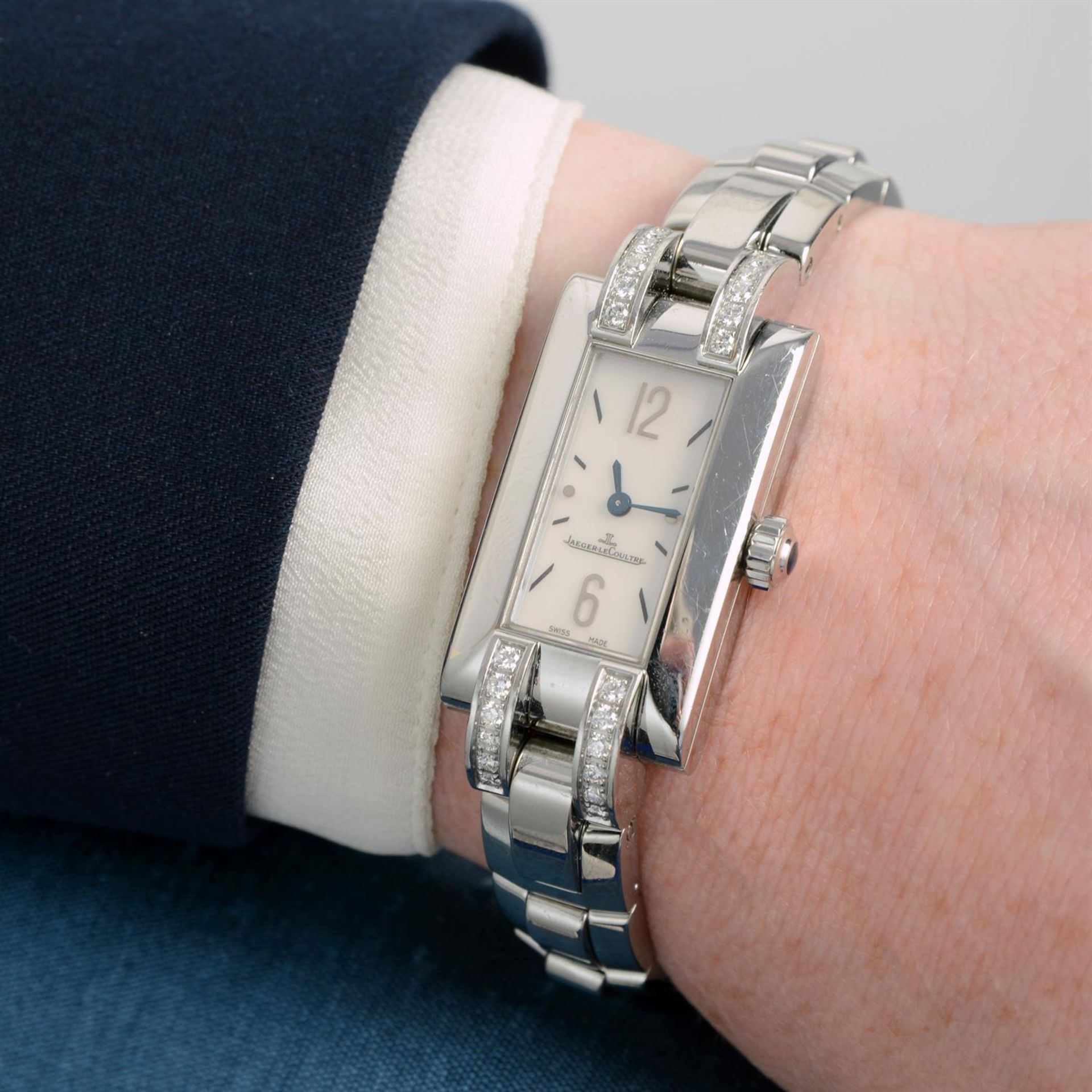 JAEGER-LECOULTRE - a stainless steel Ideale bracelet watch, 17mm. - Bild 5 aus 6