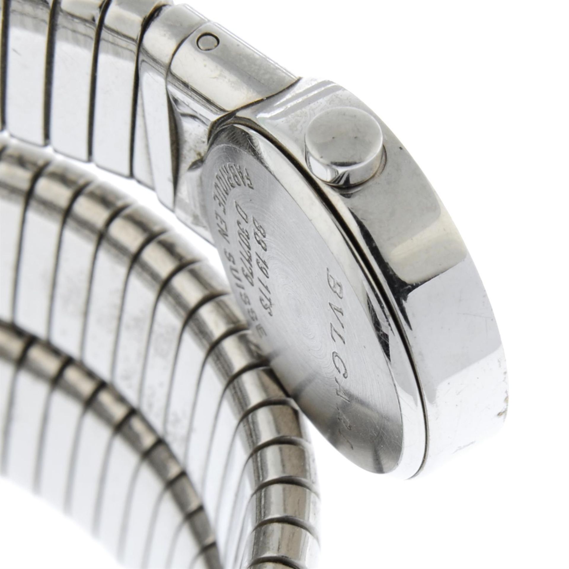 BULGARI - a stainless steel Serpenti bracelet watch, 19mm. - Image 4 of 5