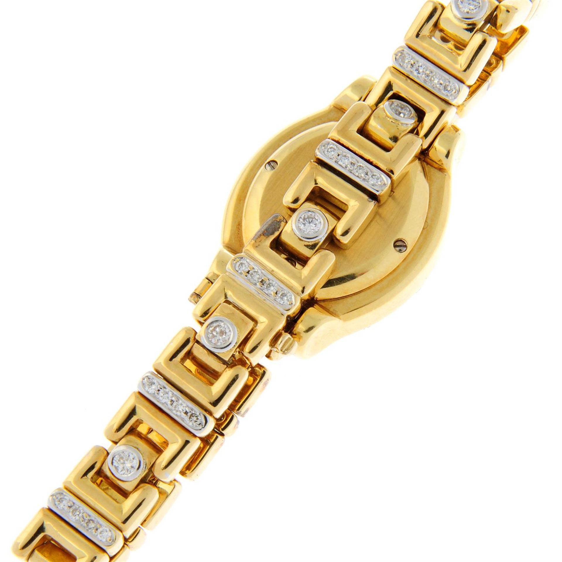 CHOPARD - a factory diamond set 18ct yellow gold bracelet watch, 20mm. - Bild 2 aus 5