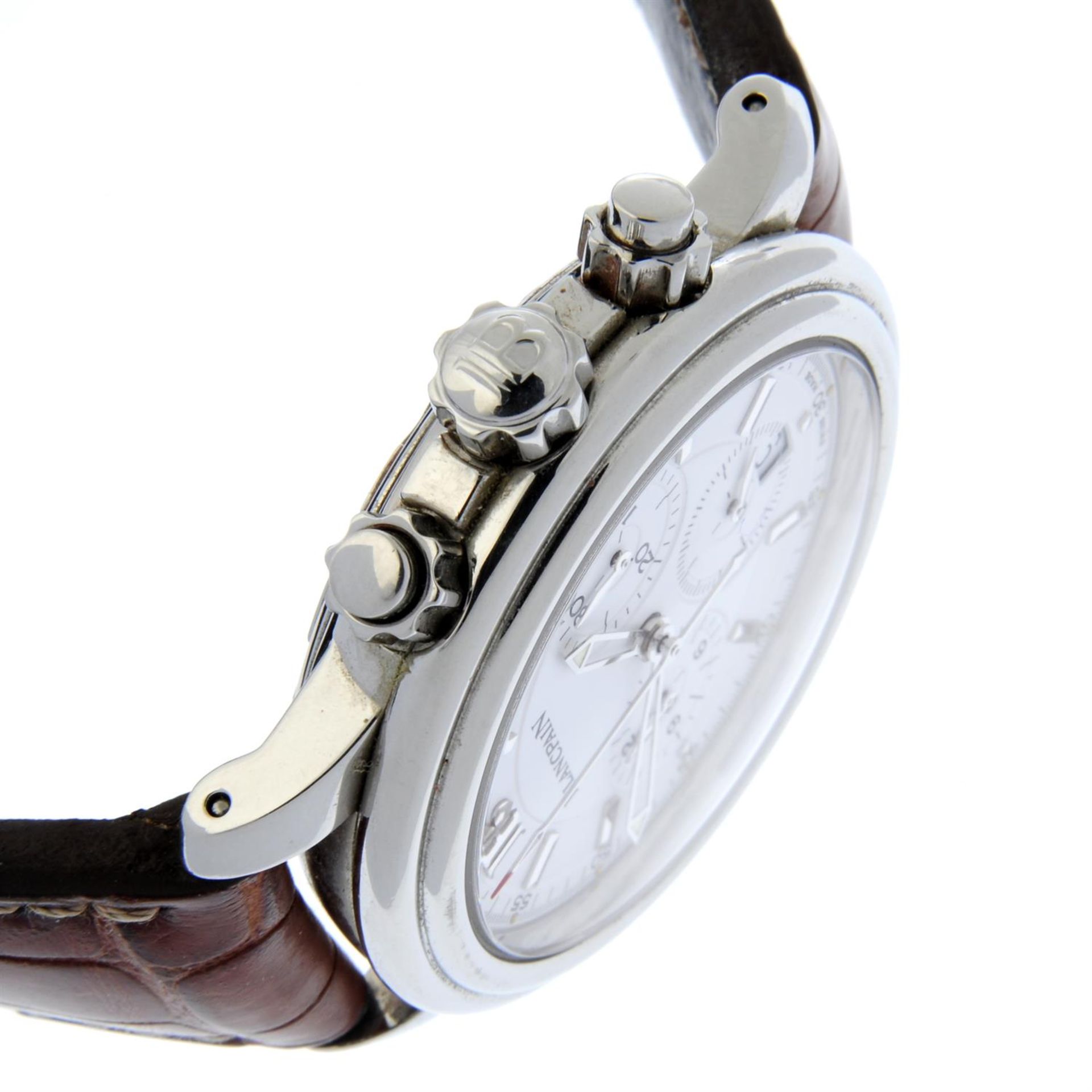 BLANCPAIN - a stainless steel Leman chronograph wrist watch, 38mm. - Bild 3 aus 6