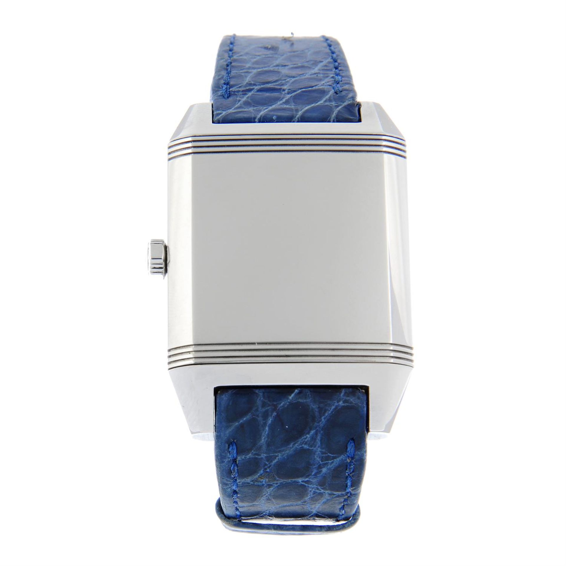 JAEGER-LECOULTRE - a stainless steel Reverso Squadra wrist watch, 31x35mm. - Image 4 of 6