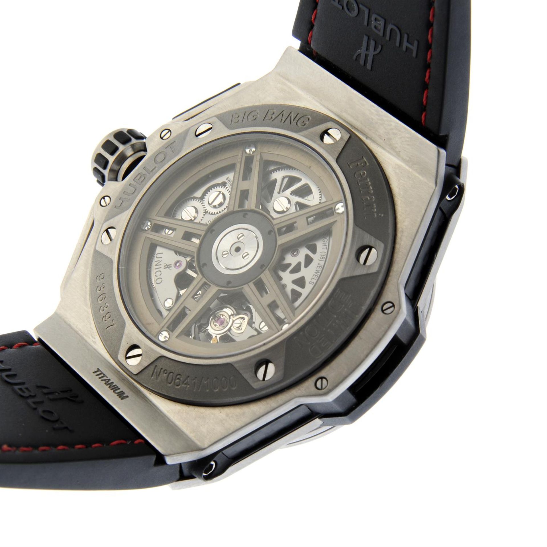 HUBLOT - a limited edition bi-material Big Bang Ferrari Unico wrist watch, 49mm. - Image 4 of 6