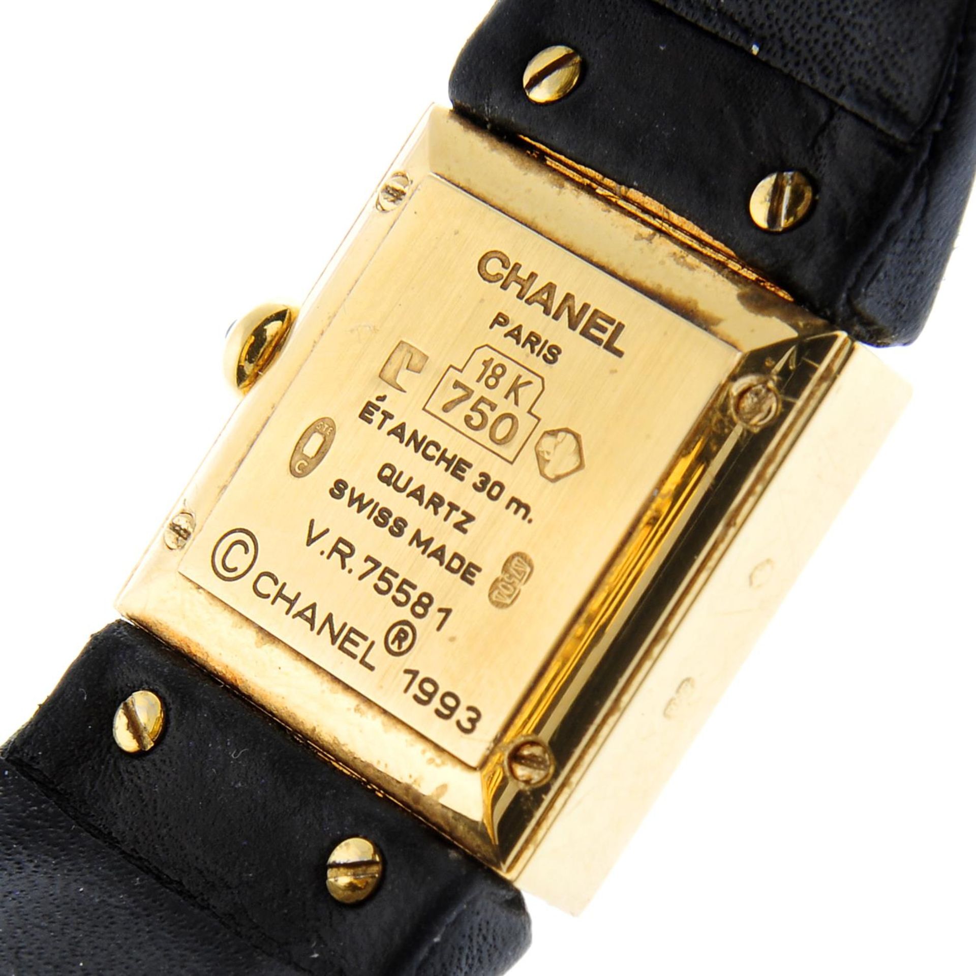 CHANEL - an 18ct yellow gold wrist watch, 19mm. - Bild 4 aus 6