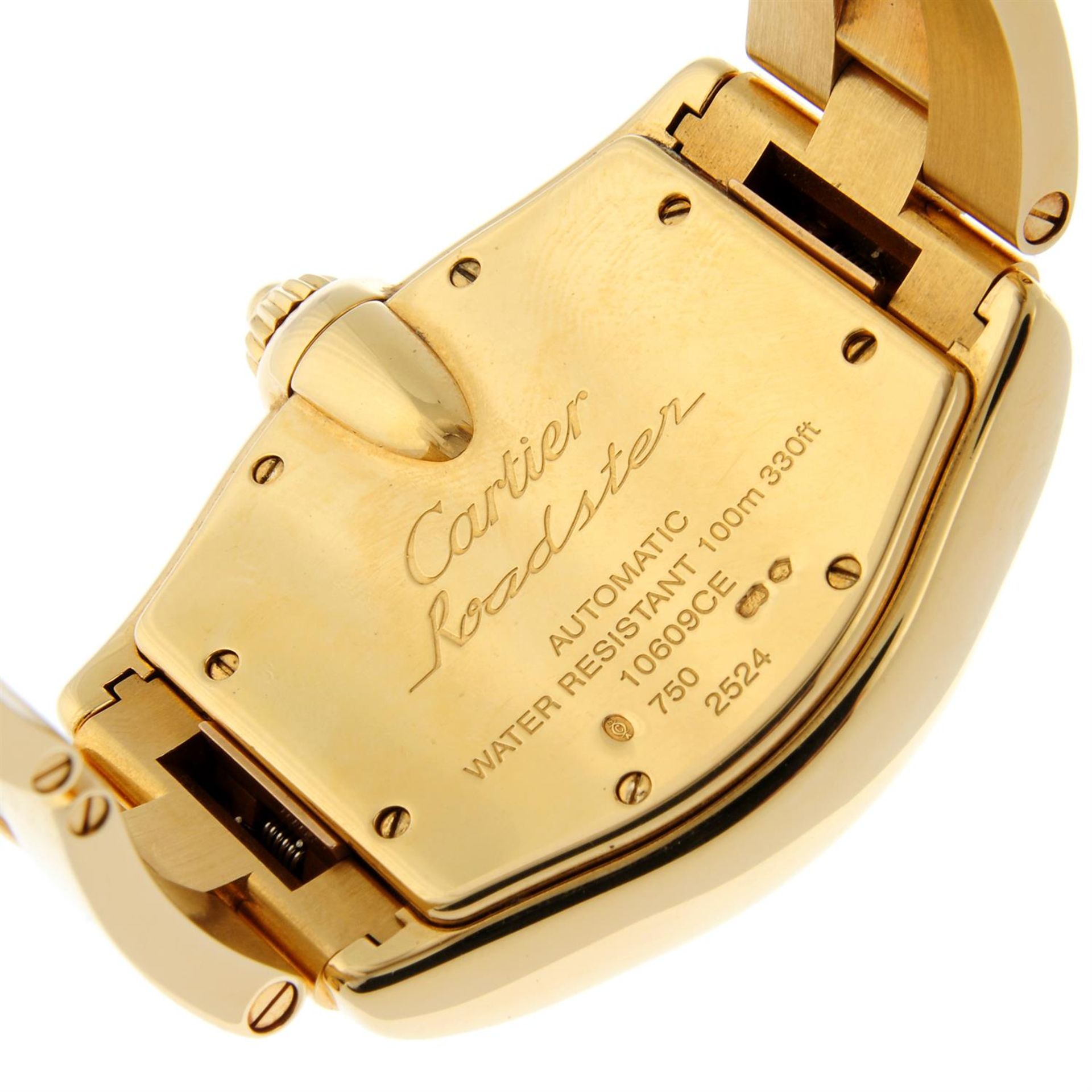 CARTIER - an 18ct yellow gold Roadster bracelet watch, 38mm. - Image 4 of 9