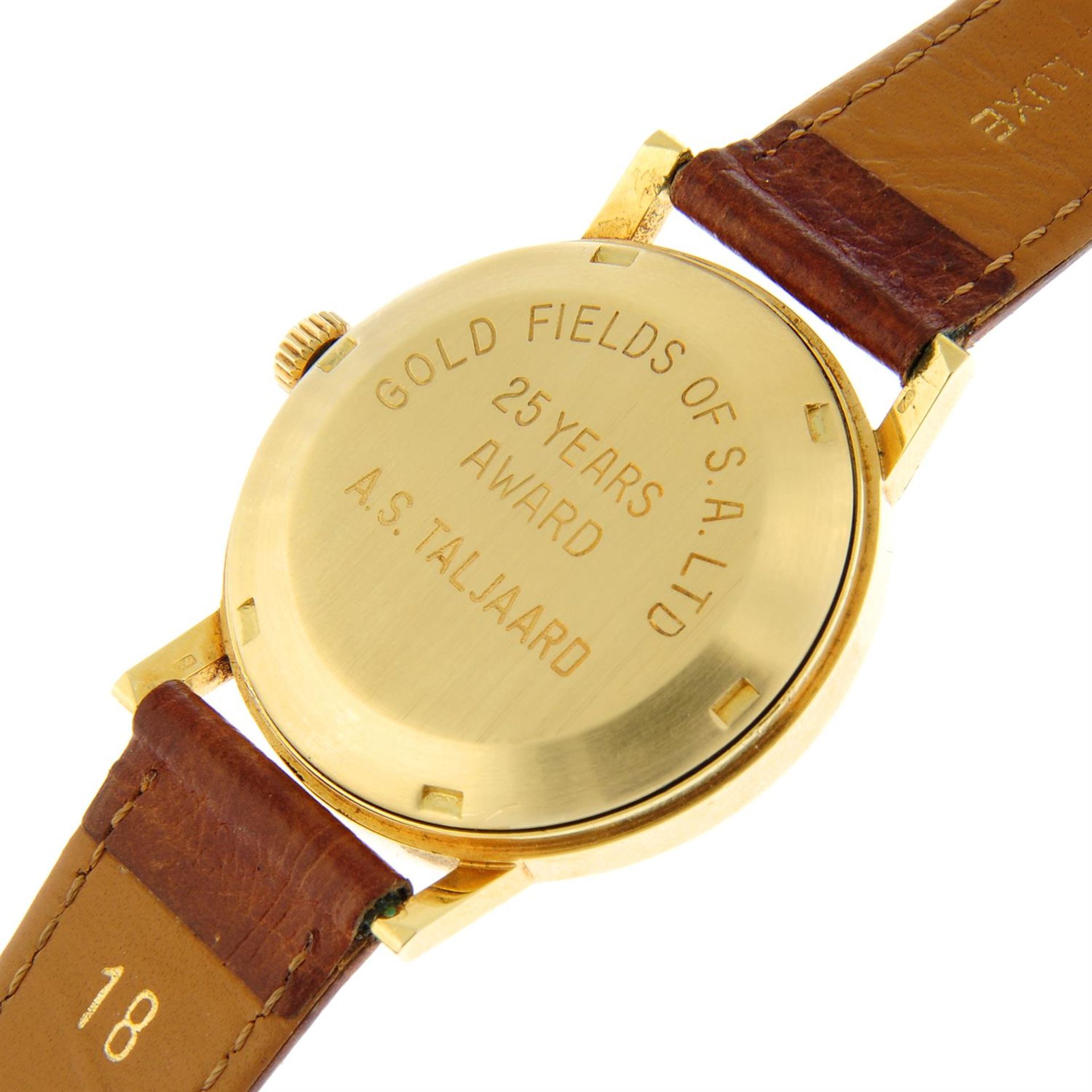 OMEGA - a yellow metal Geneve wrist watch, 34mm. - Bild 4 aus 6