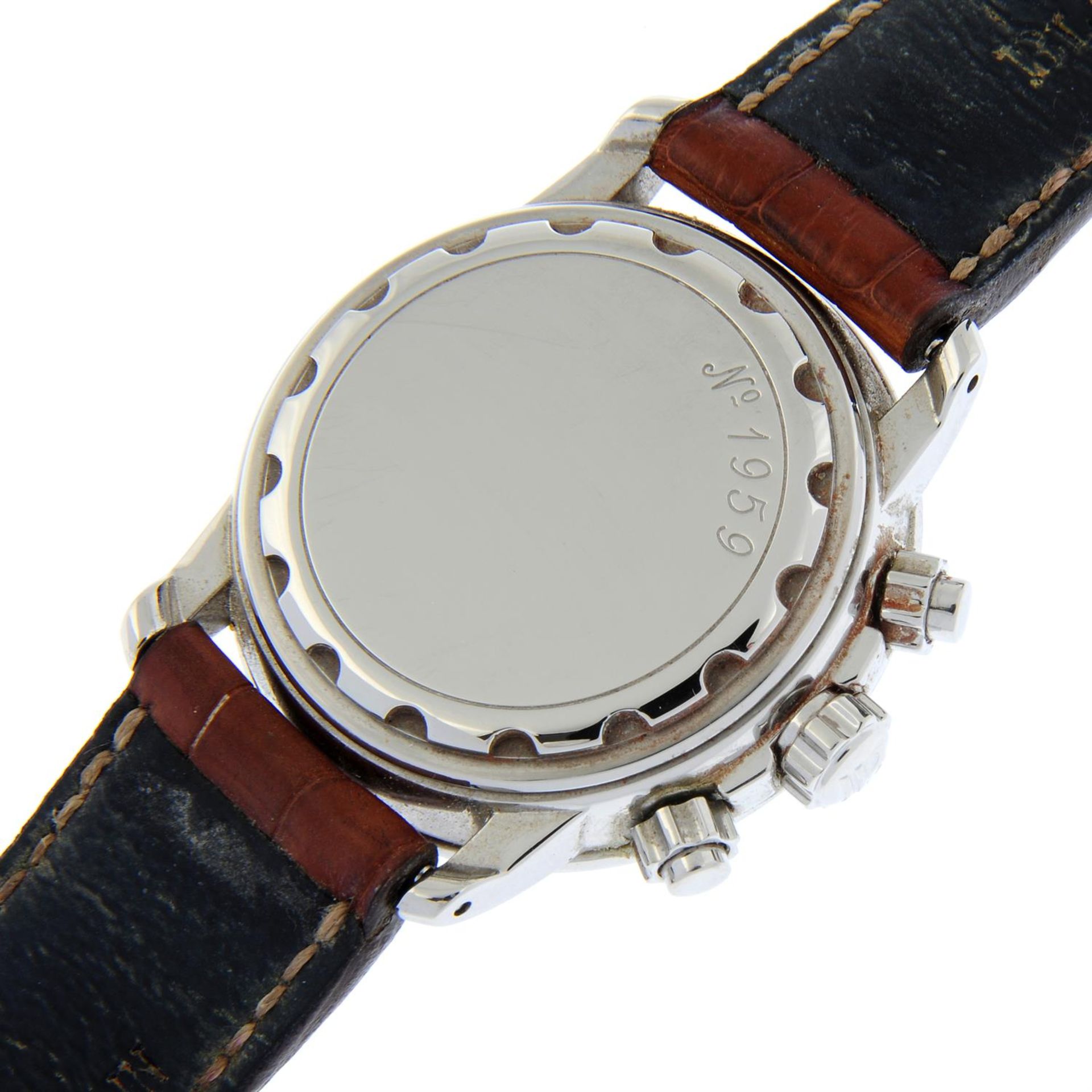 BLANCPAIN - a stainless steel Leman chronograph wrist watch, 38mm. - Bild 4 aus 6