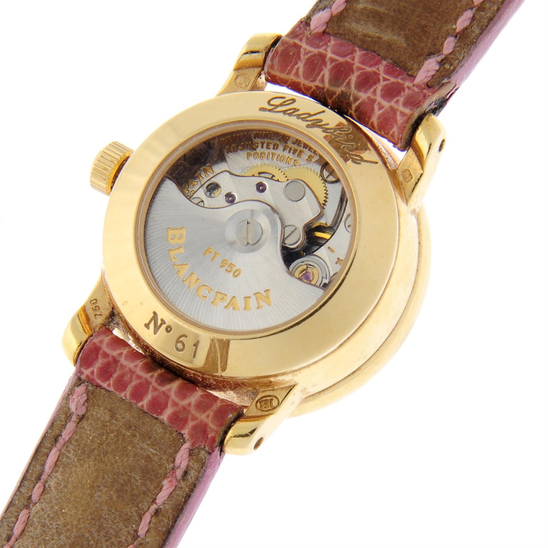 BLANCPAIN - an 18ct yellow gold Ladybird wrist watch, 21.5mm. - Image 4 of 6