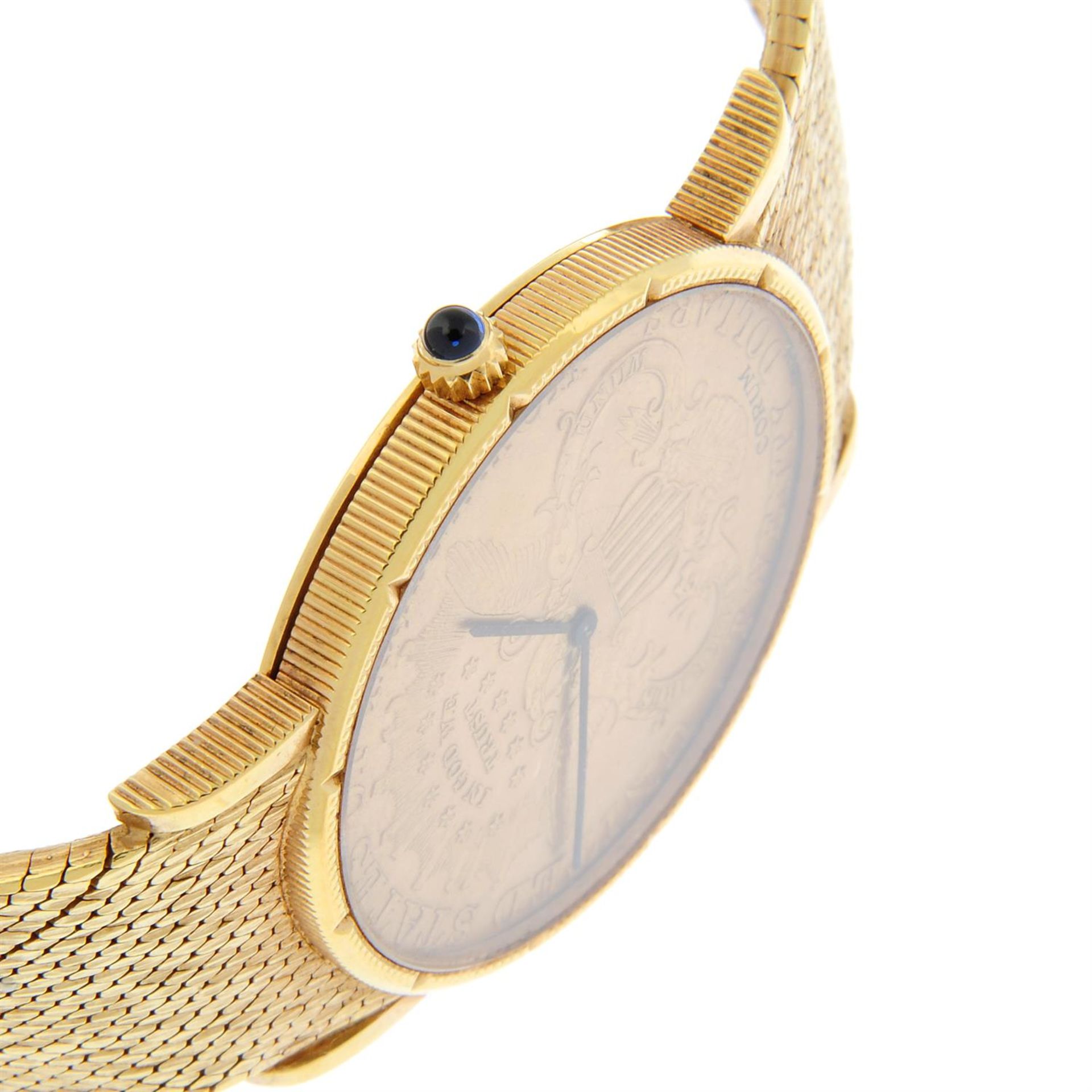 CORUM - an 18ct yellow gold Twenty Dollar Coin bracelet watch, 35mm. - Image 3 of 6