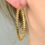 A pair of 18ct gold 'Serpent Trace' hoop earrings, by Shaun Leane.