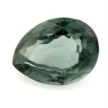 A pear shape tourmaline, weighing 2.70ct