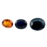 Nine vari-shape sapphires, weighing 15.31ct