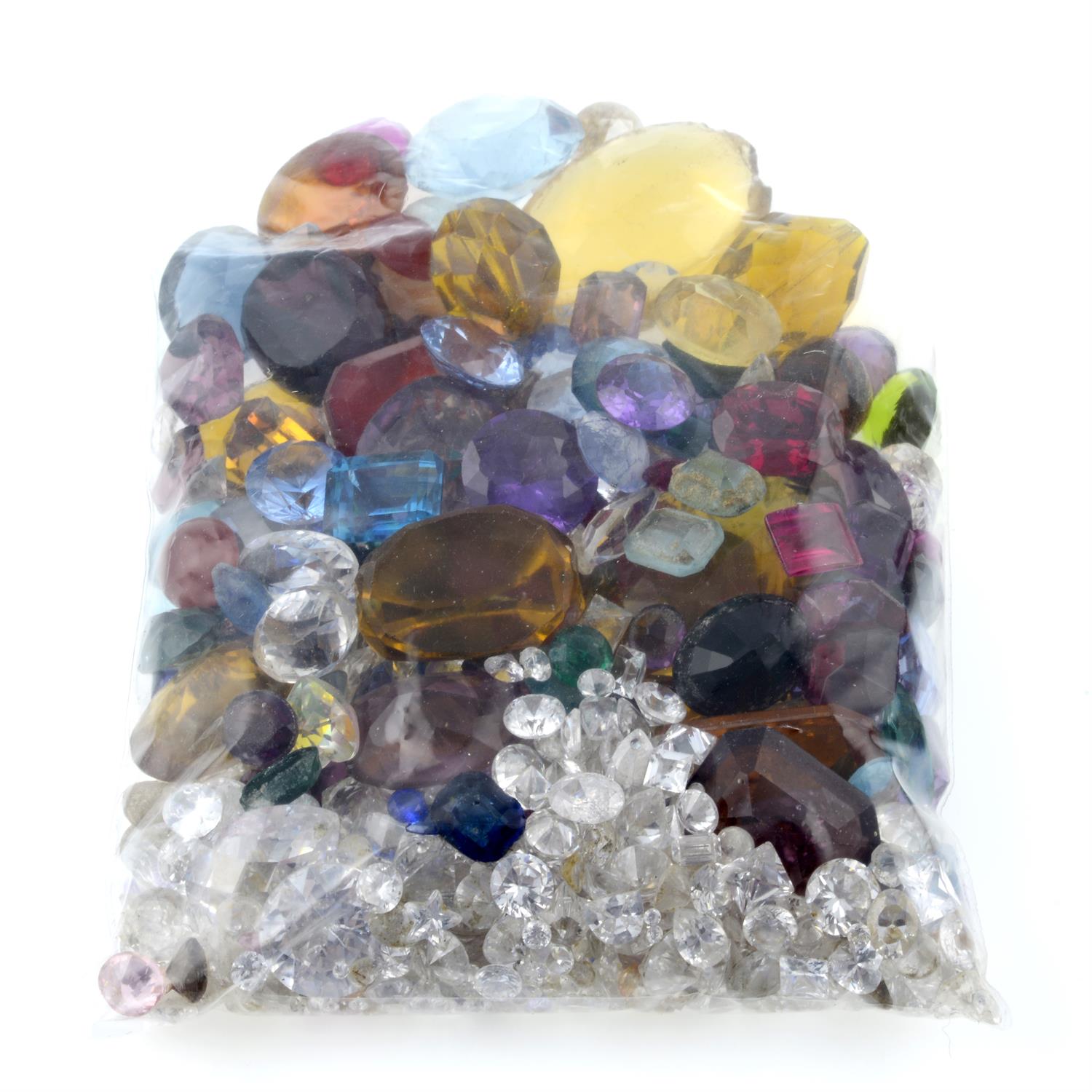 Selection of cubic zirconia and paste, weighing 398grams - Image 2 of 2