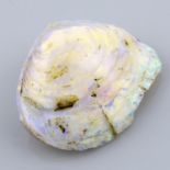 An opal shell, weighing 8.42ct