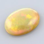 An oval shape opal cabochon, weighing 4.35ct