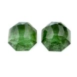 Pair of fancy shape tourmalines, weighing 57.03ct