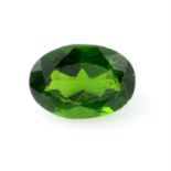 An oval shape diopside, weighing 1.05ct