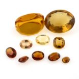 Selection of vari-shape citrines, weighing 562.30ct