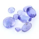 Selection of vari-shape tanzanite, weighing 6.71ct