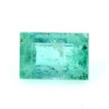 A rectangular shape emerald, weighing 2.87ct