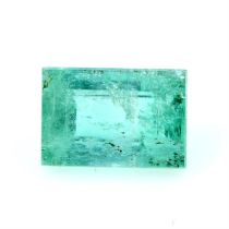 A rectangular shape emerald, weighing 2.87ct