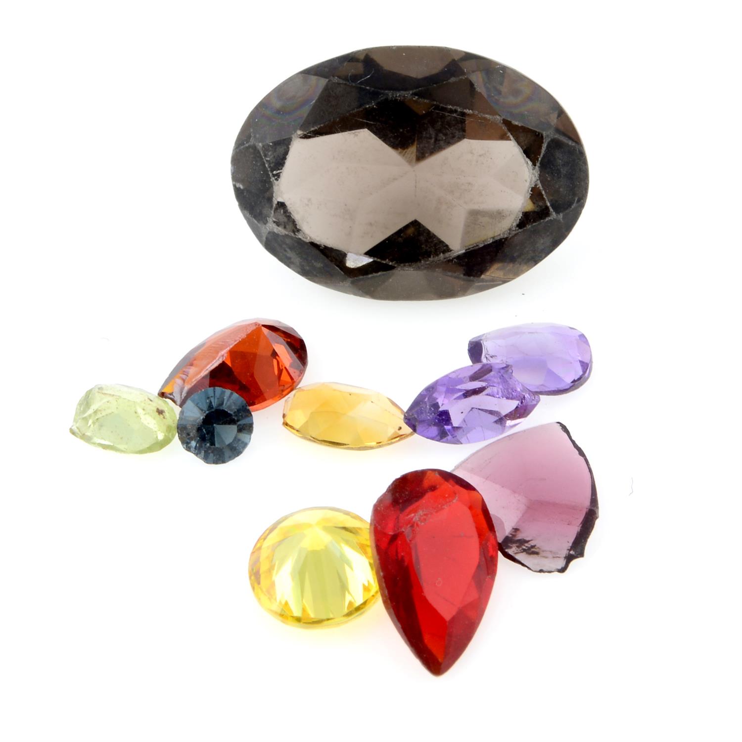 Selection of gemstones, weighing 431grams