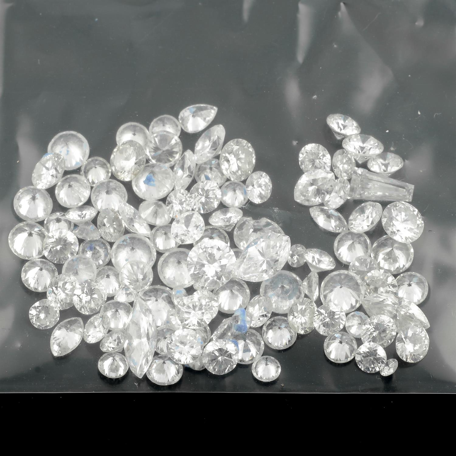 Selection vari-shape diamonds, weighing 8.15ct - Image 2 of 2