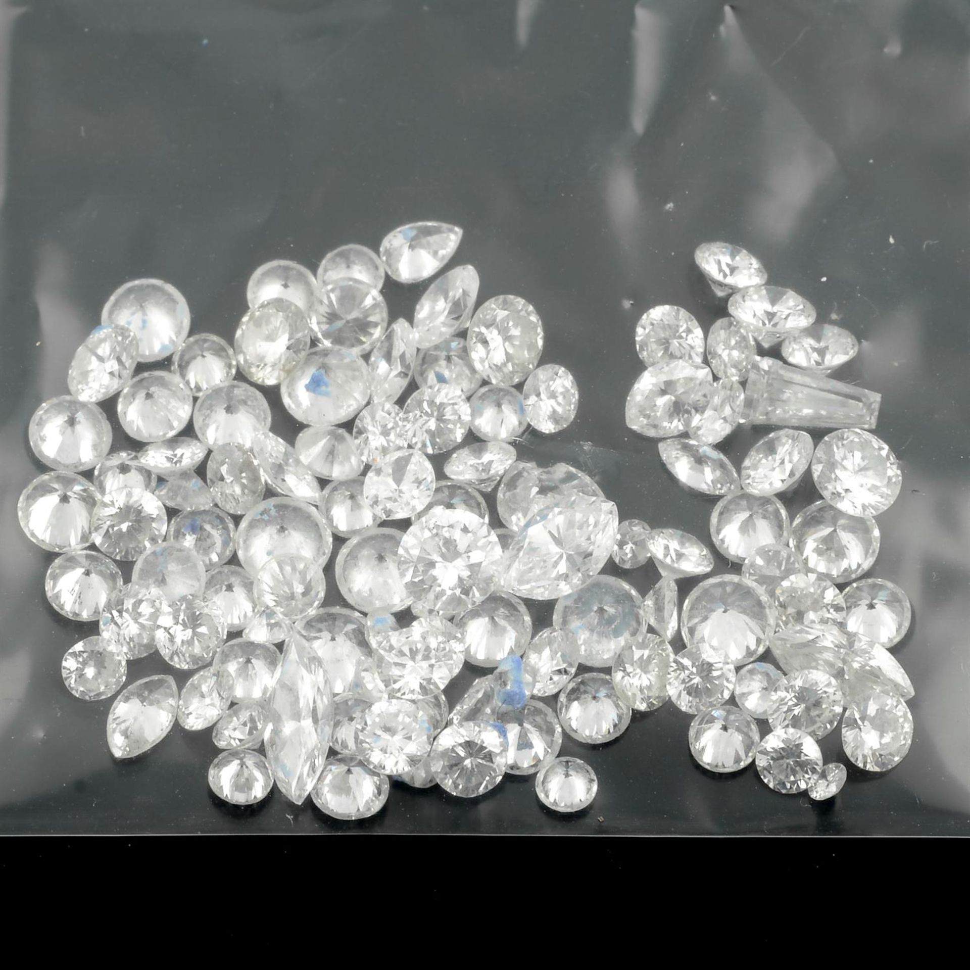 Selection vari-shape diamonds, weighing 8.15ct - Bild 2 aus 2