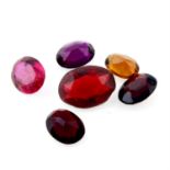 Selection of gemstones, weighing 64.16ct