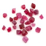 Selection of rough spinels, weighing 104ct