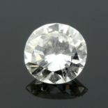 A brilliant cut diamond, weighing 0.53ct