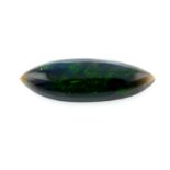 A marquise shape opal cabochon, weighing 2.67ct