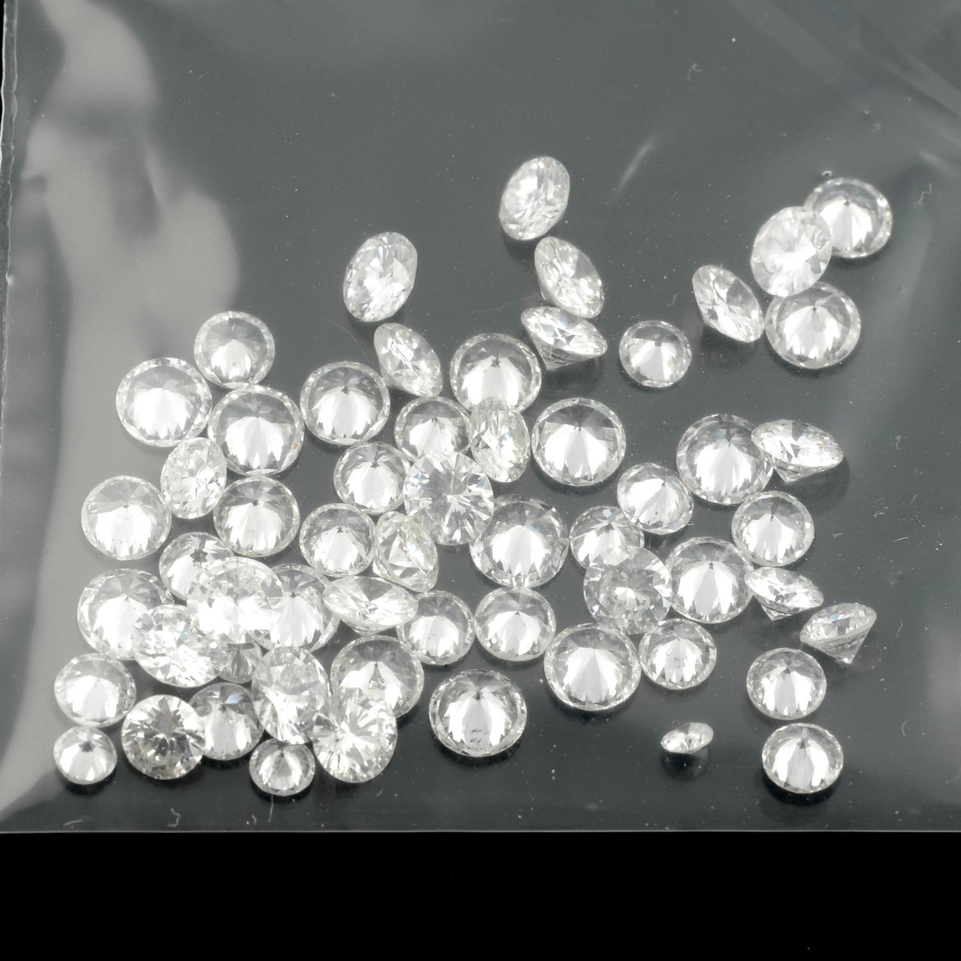 Selection of brilliant cut diamonds, weighing 6.63ct - Bild 2 aus 2