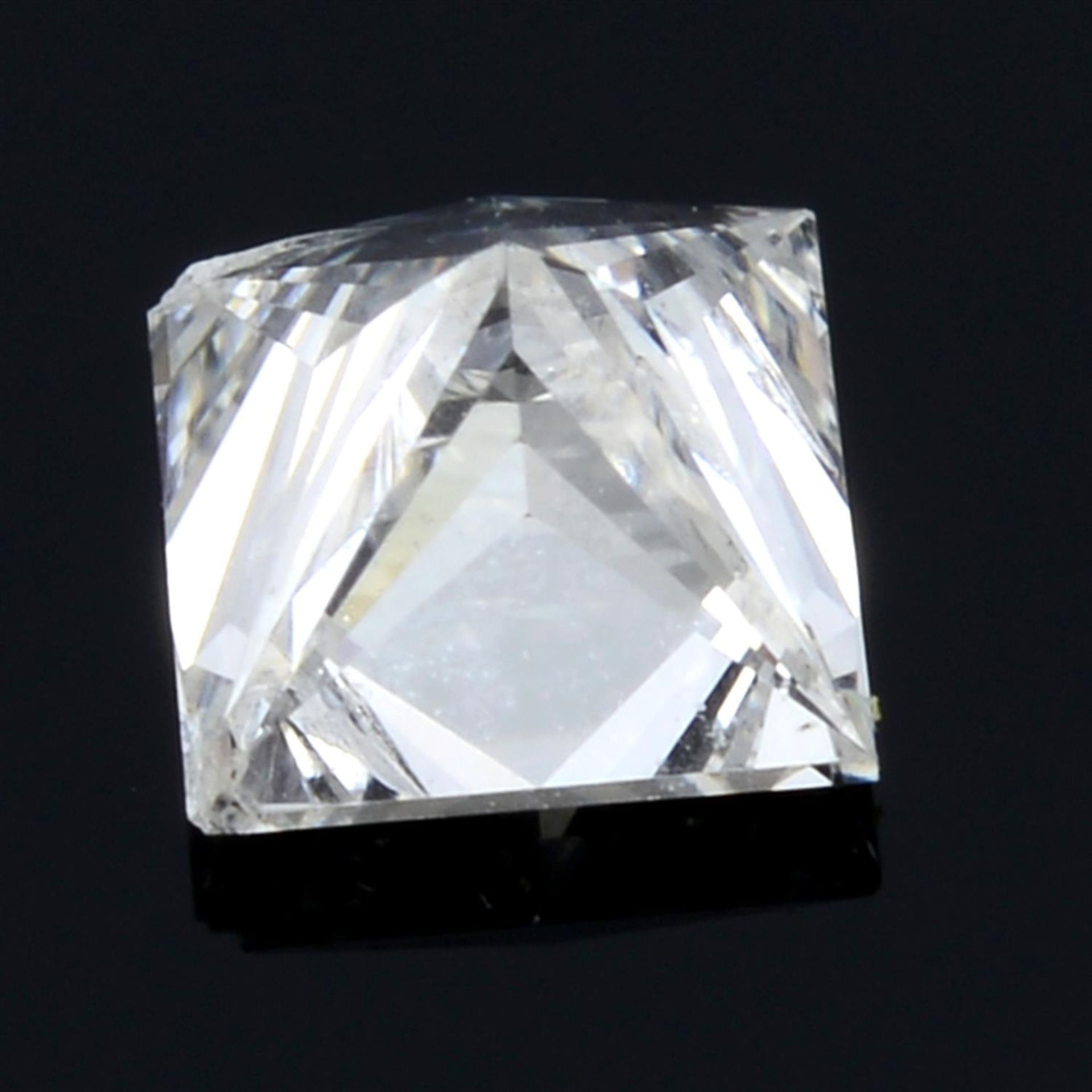 A square shape diamond, weighing 0.26ct. - Bild 2 aus 2