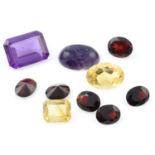 Selection of gemstones, weighing 100.5ct