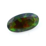 An oval shape opal, weighing 4.45ct