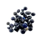 Selection of vari-shape sapphires, weighing 65grams