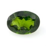 An oval shape diopside, weighing 1.05ct