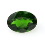An oval shape diopside, weighing 1.05ct