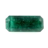 A rectangular shape emerald, weighing 5.66ct