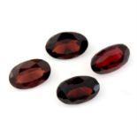 Selection of oval shape garnets, weighing 86.3ct