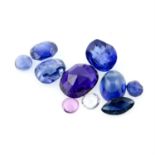 Selection of vari-shape sapphires, weighing 19.06ct