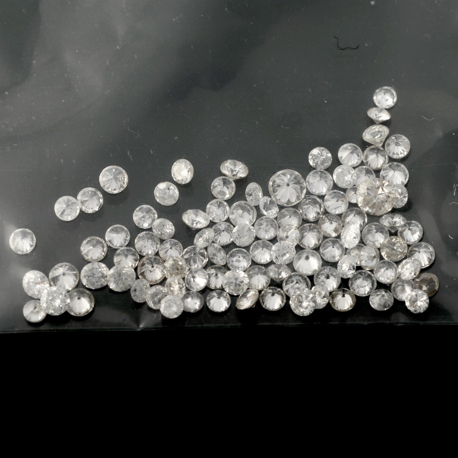 Selection of brilliant cut diamonds, weighing 3ct - Image 2 of 2