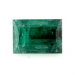 A fancy shape emerald, weighing 2.50ct