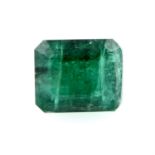 A rectangular shape emerald, weighing 1.13ct