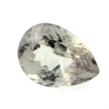 A pear shape diaspore, weighing 5.98ct