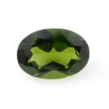 An oval shape diopside, weighing 1.05ct