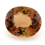 An oval shape tourmaline, weighing 1.48ct