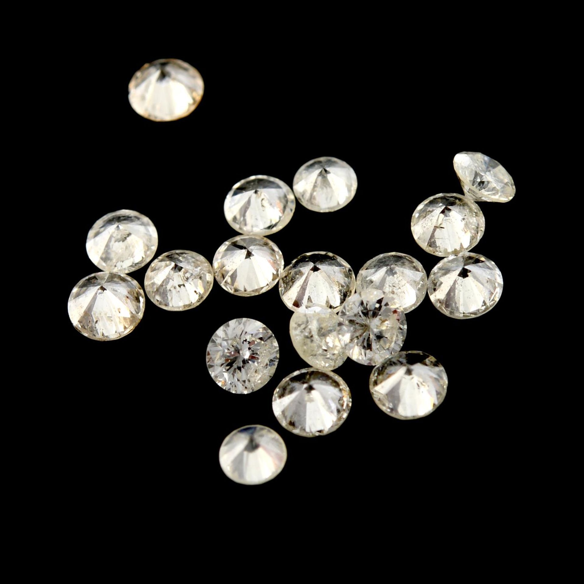 Selection of brilliant cut diamonds, weighing 4.19ct